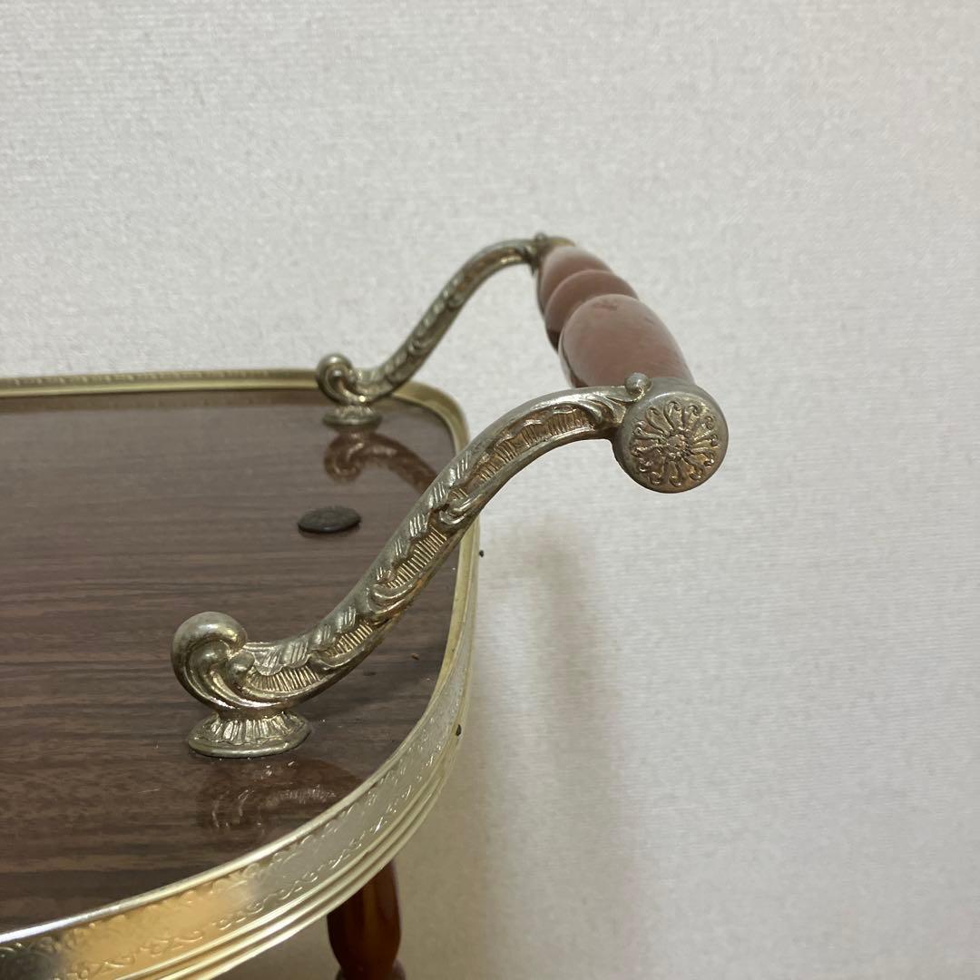 イタリアアンティーク　キッチンワゴン　トロリー　サイドテーブル　台車