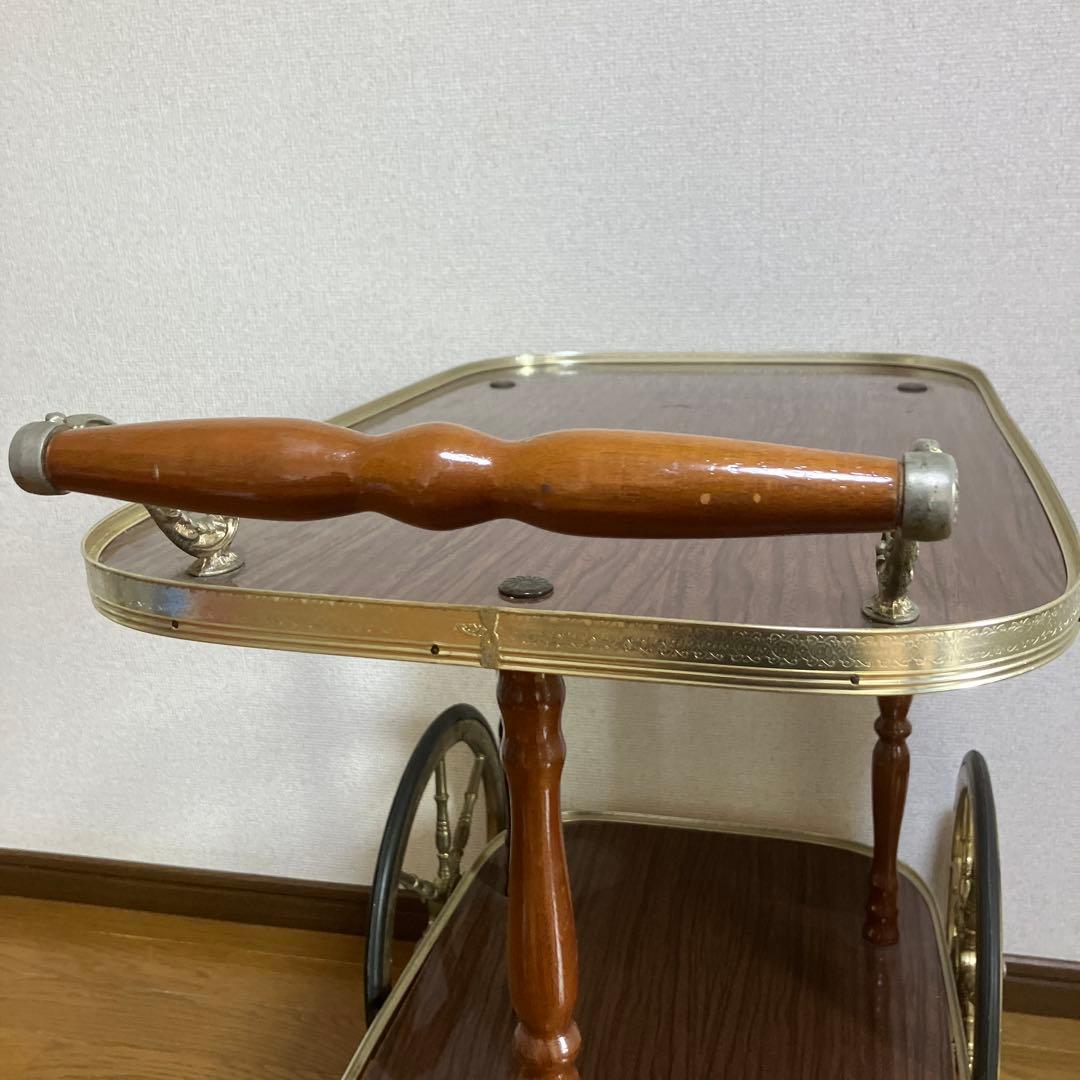 イタリアアンティーク　キッチンワゴン　トロリー　サイドテーブル　台車