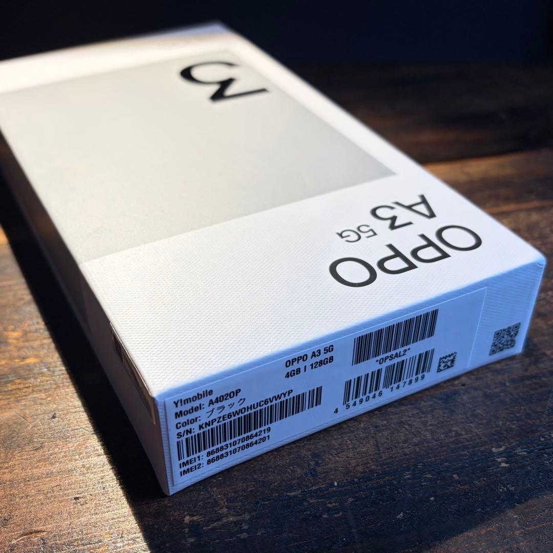 OPPO A3 5G ブラック 本体