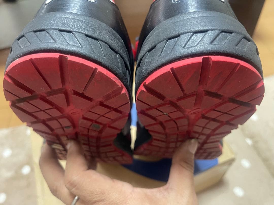 ASICS BOAウィンジョブ安全靴 レッドCP209とCP301の2セット中古