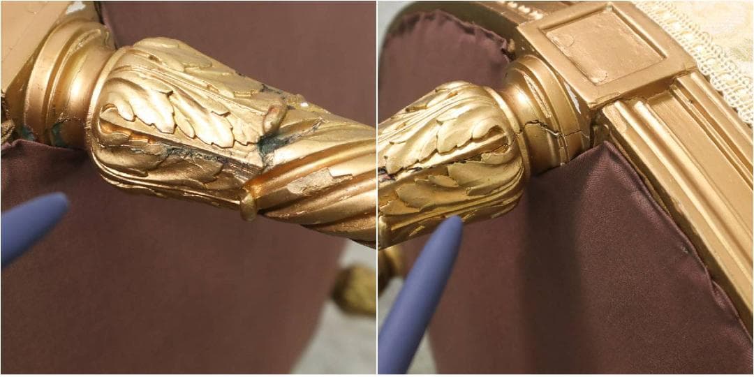 値下西武百貨店 フランス 19世紀 ルイ16世様式木彫アームチェア アンティーク