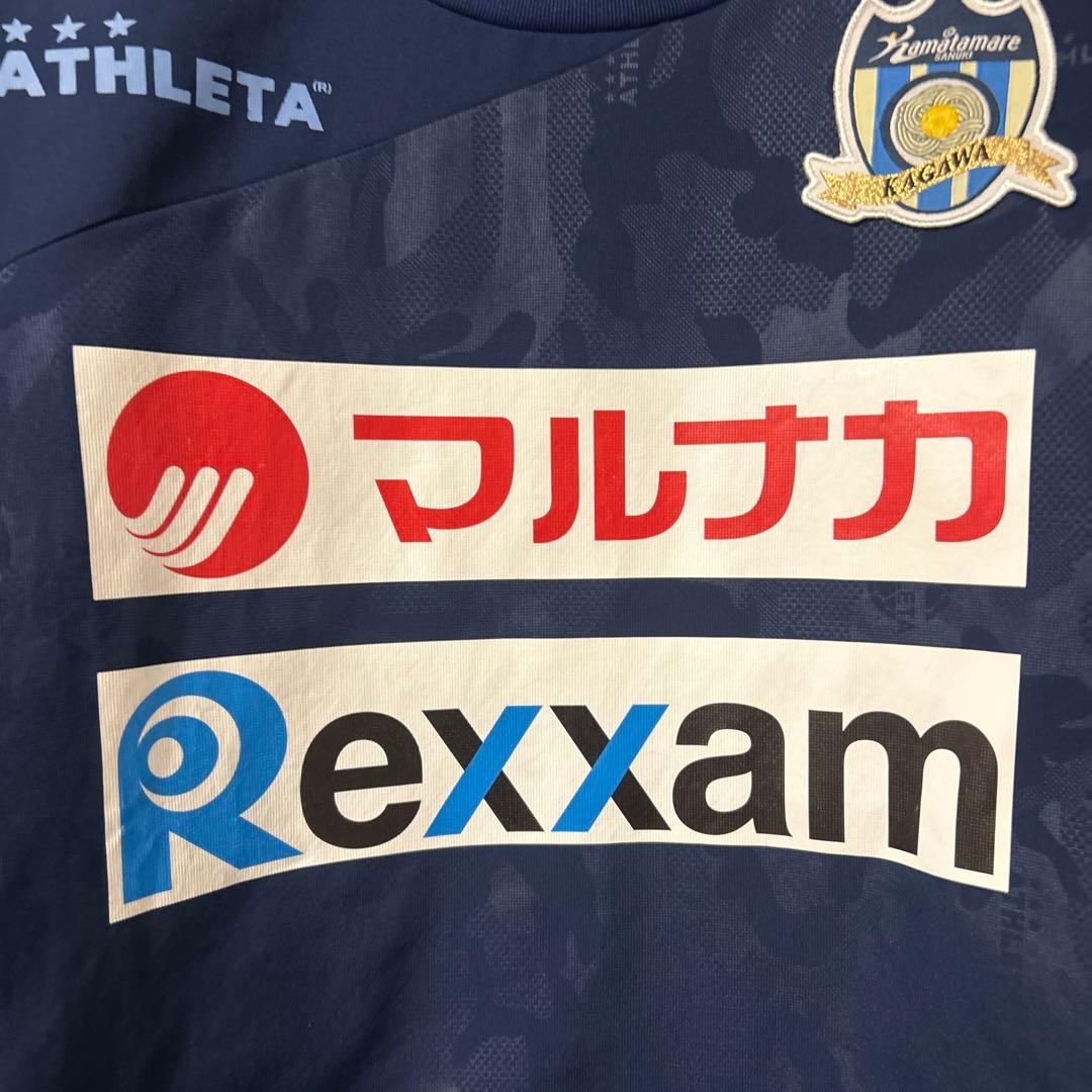 カマタマーレ讃岐　ピステウェア　Lサイズ　 ATHLETA ネイビー