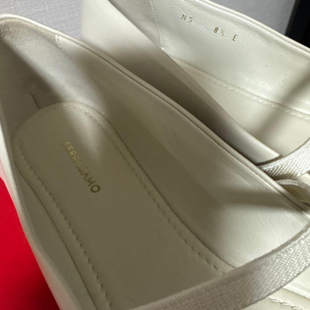 最終　新品　フェラガモ　バレリーナ　シューズ　38ハーフC