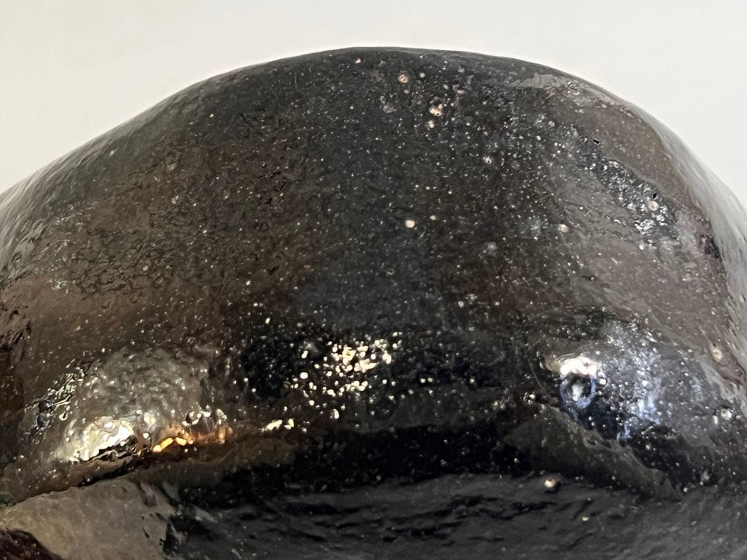 ZE433 茶道具 黒楽茶碗 書紙付