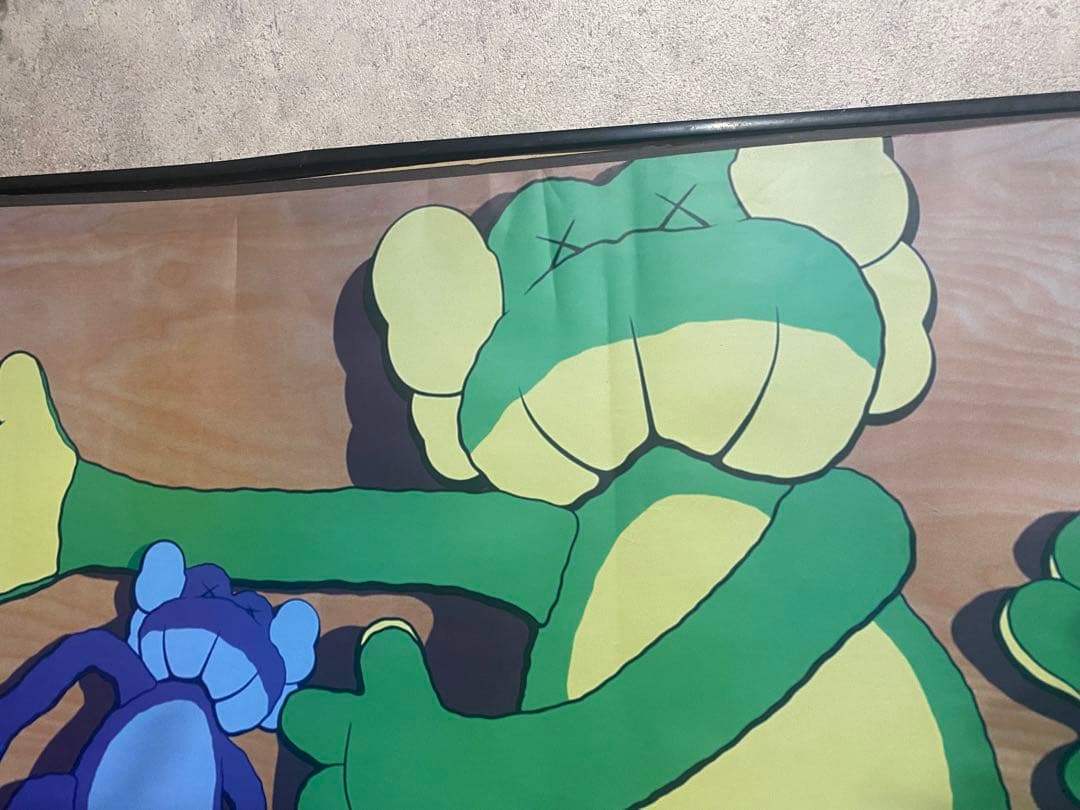 ORIGINAL FAKE BAPE GALLERY KAWS カウズ ポスター