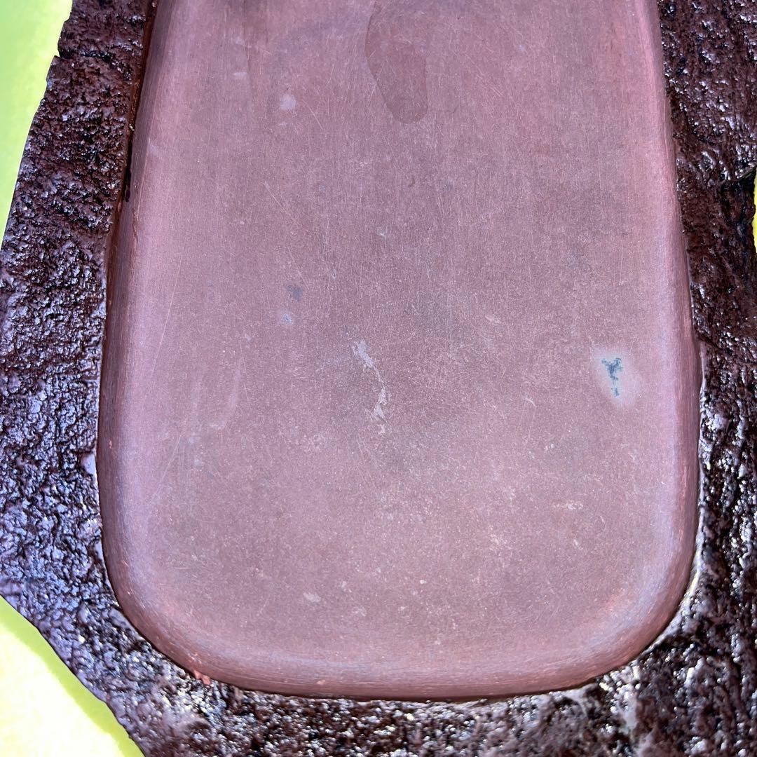 ⭕️赤間硯　新品美品　柳猛作　柳井赤間硯製作所　共蓋付き　工藝　3.5kg超