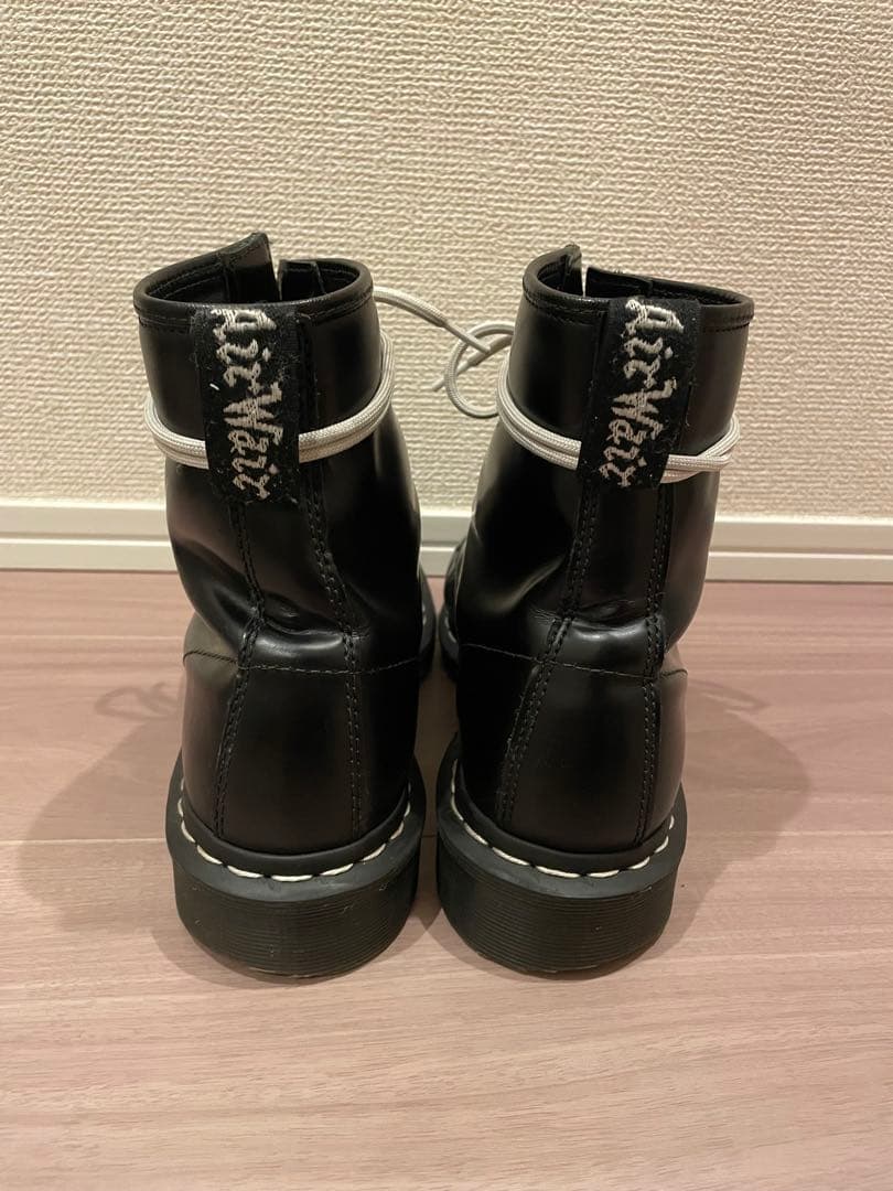 ドクターマーチン　8ホール　黒 レザー ハイカットブーツ