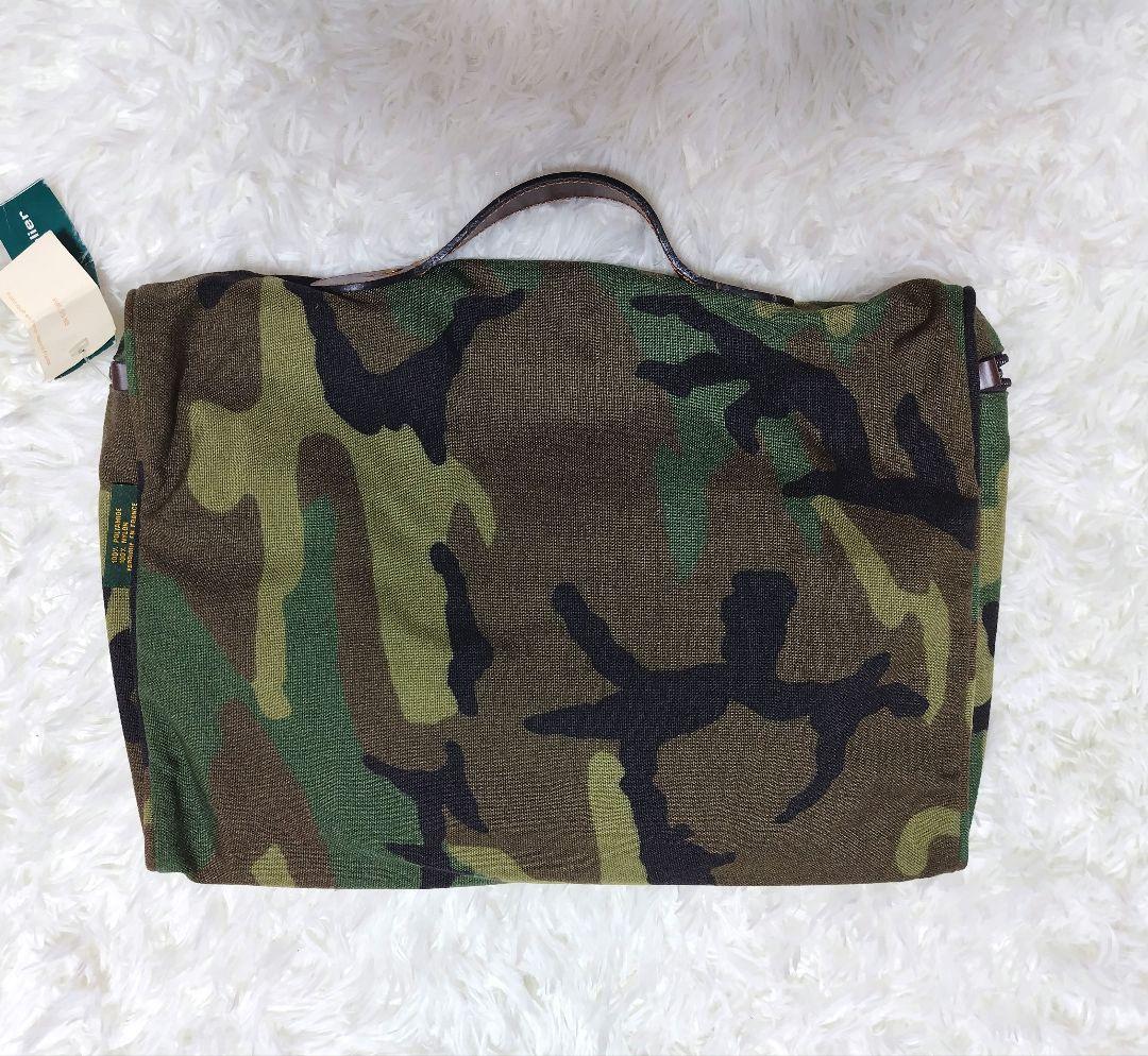 新品タグ付　限定モデル！エルベシャプリエブリーフバッグ カモフラージュ915W