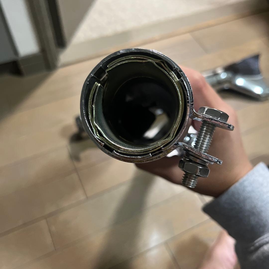 バイク フィッシュテール マフラー 左右 SR400 W400 ドラッグスター