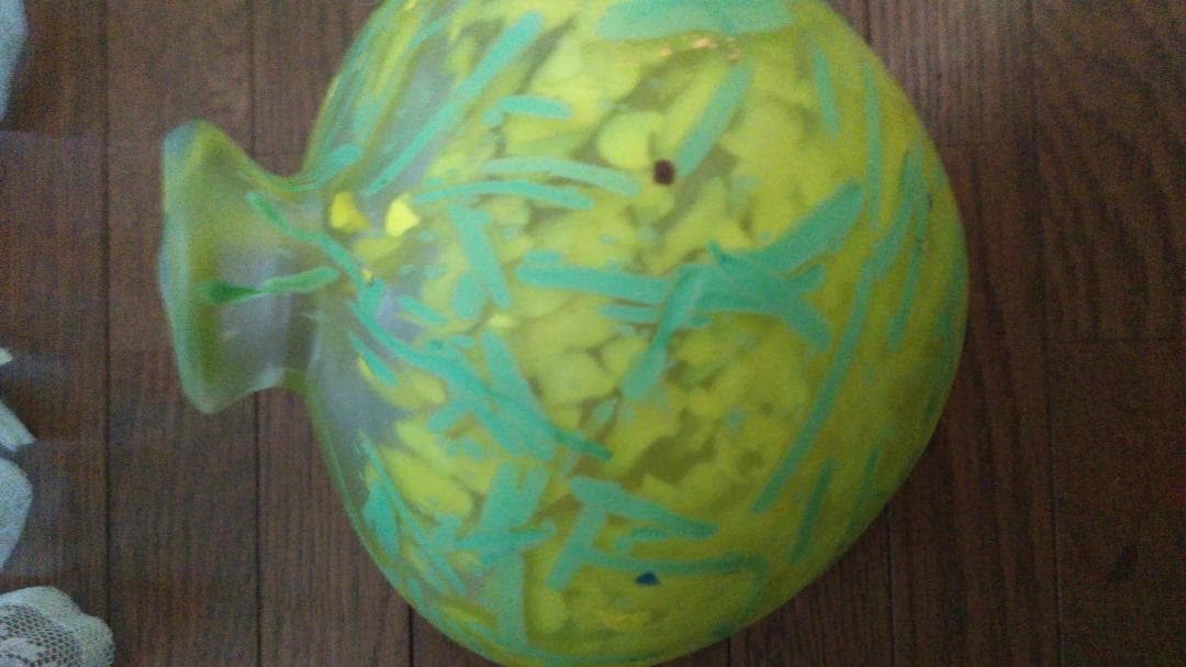 藤田喬平　ガラス　フラワーベース　21cm