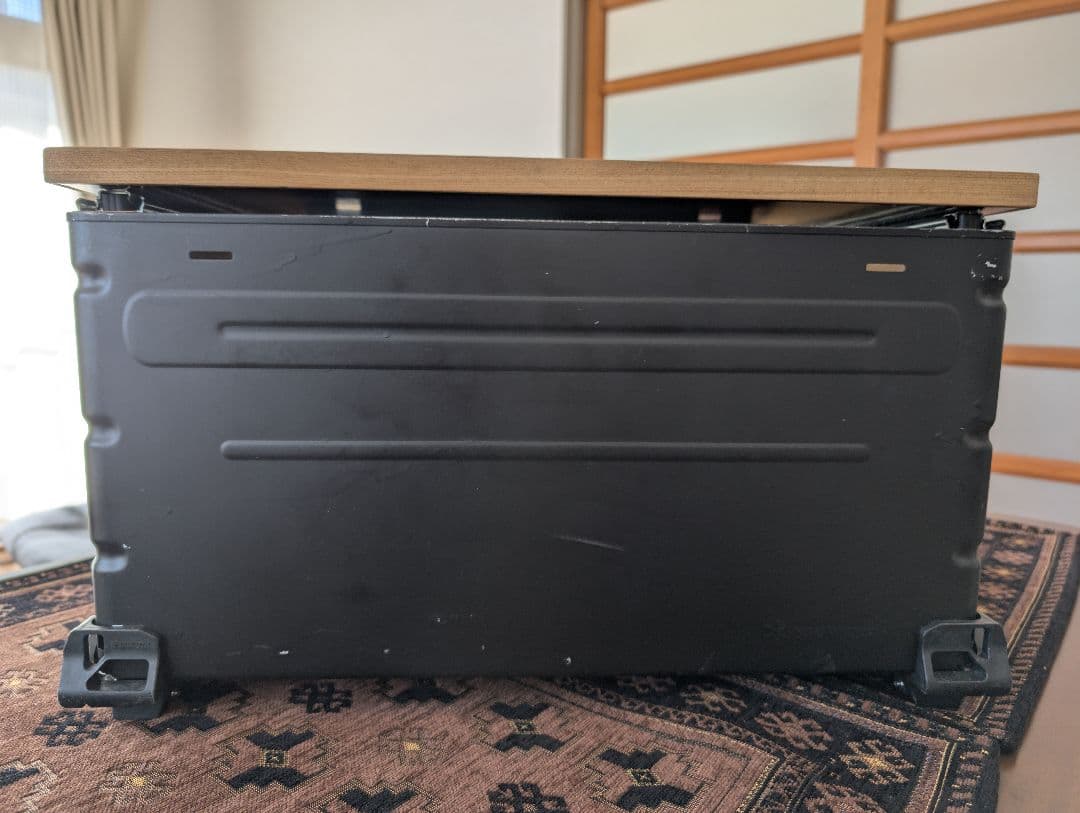 【3点セット】スノーピーク シェルフコンテナ50 バリスティクス脚付き（黒）