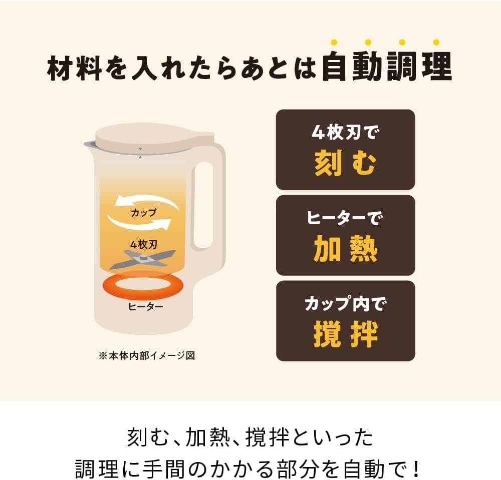 えっこ様　レコルト 自動調理ポット スープメーカー 豆乳メーカー ブラック