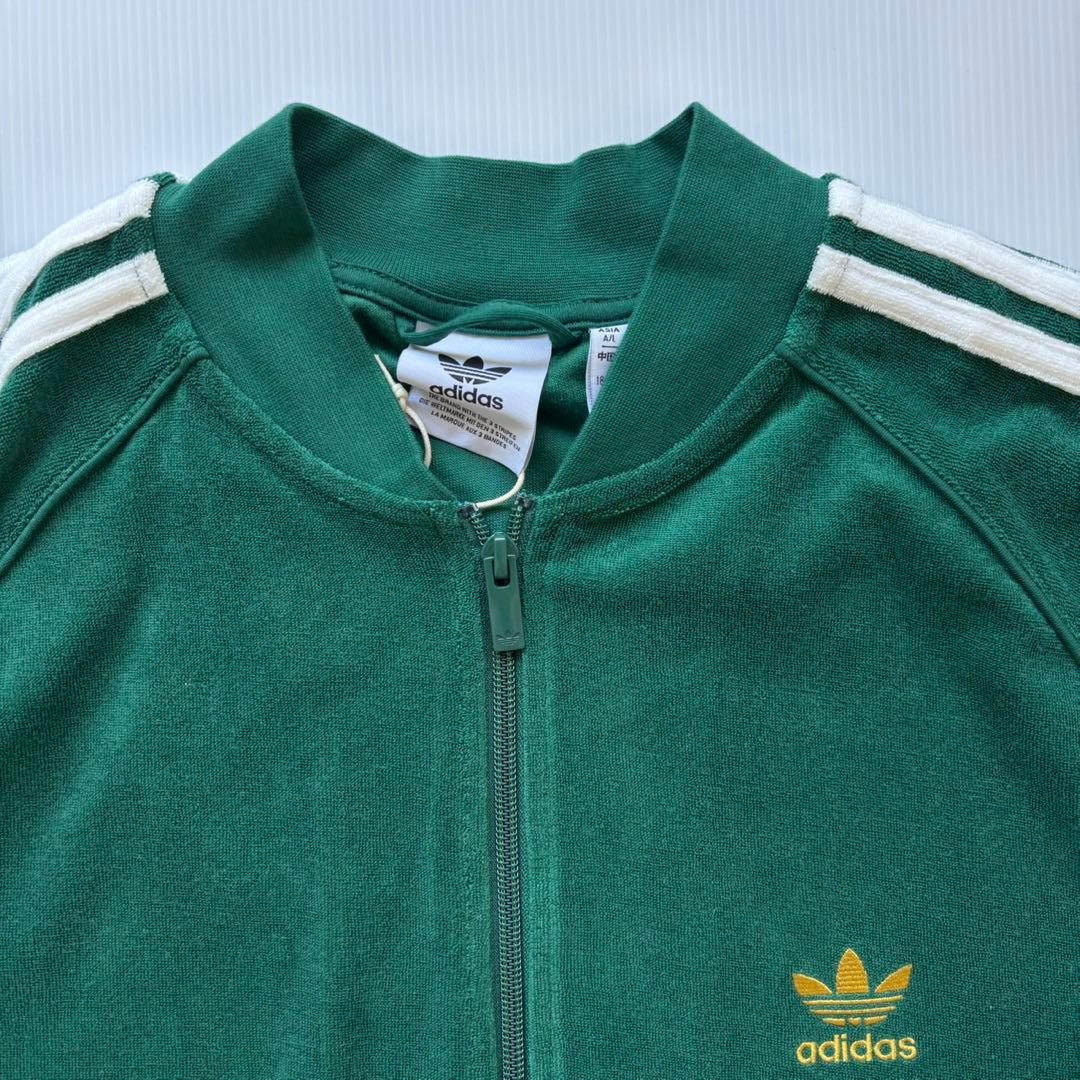 新品 adidas テリー トラックトップ ジャージ トラックジャケット　XL緑
