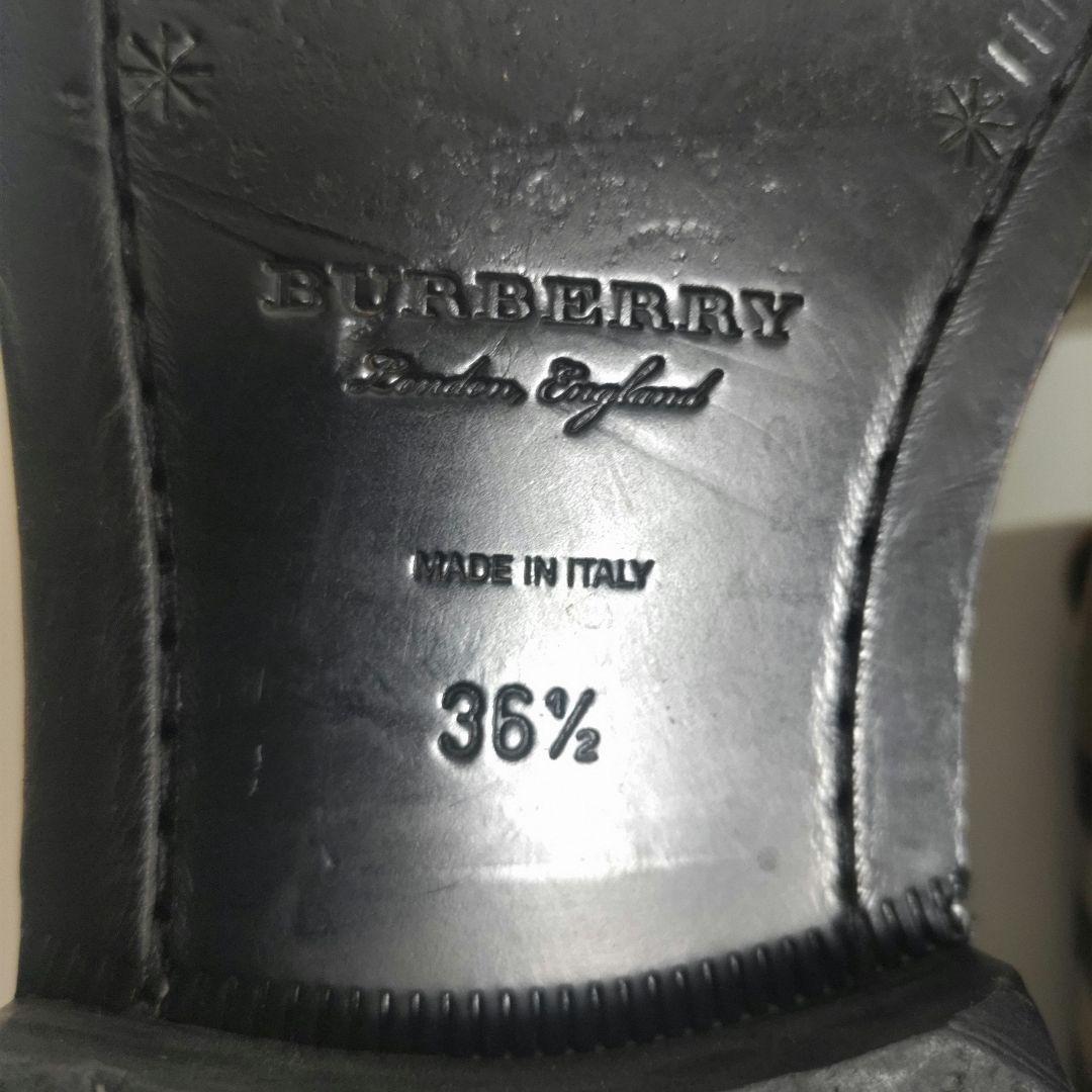 Burberry　バーバリー　ノバチェック　ローファー 　キャンバス　36.5