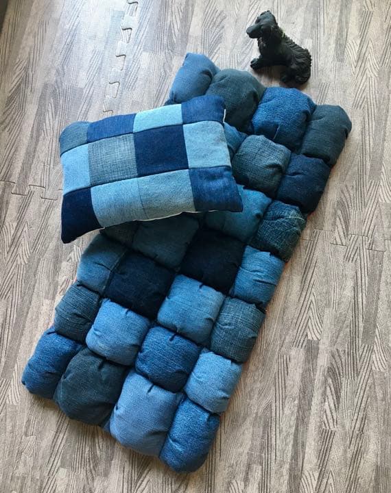 クッション　ペット　カート　デニム　②