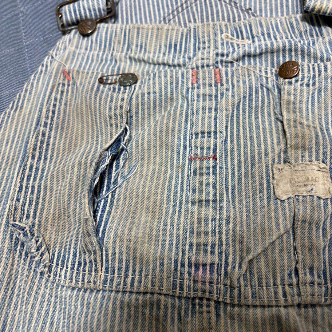 襤褸 60s bigmac ヒッコリー オーバーオール フェード 雰囲気◎