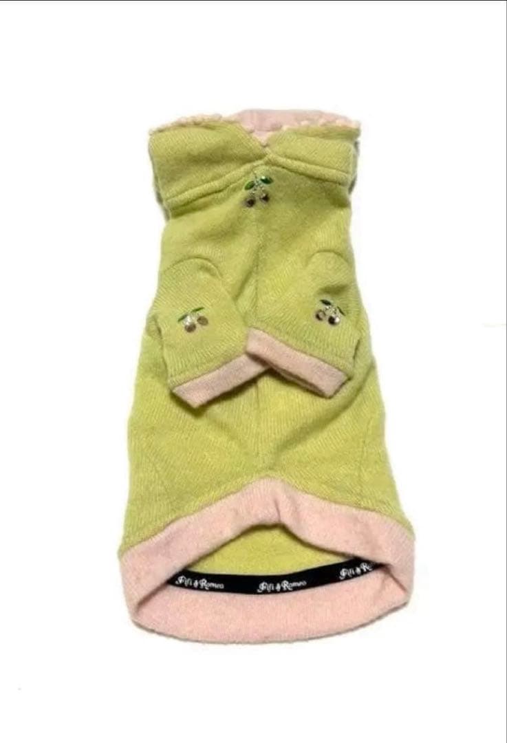 Fifi&Romeoフィフィアンドロメオ 　　カシミヤチェリーパーカー ライム