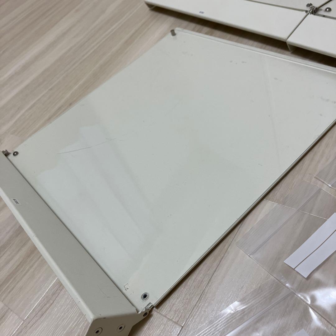 無印良品　スタッキングシェルフ用扉　アクリル　4個＋１枚（ジャンク品）