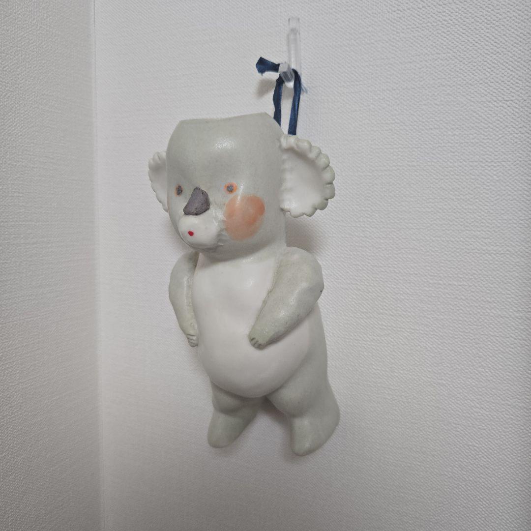 【お値下げ!!】コアラの陶器花器　増田光 HIKARU MASUDA