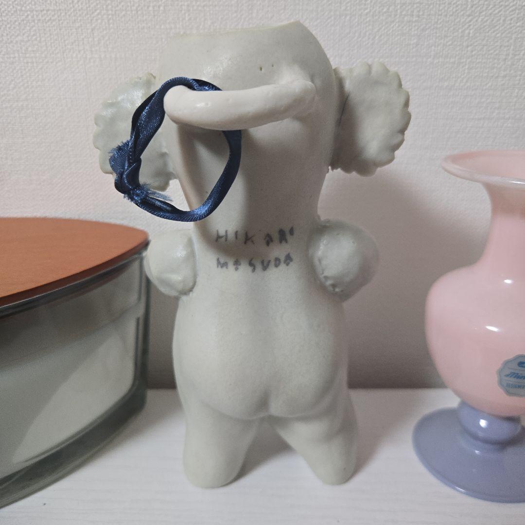 【お値下げ!!】コアラの陶器花器　増田光 HIKARU MASUDA