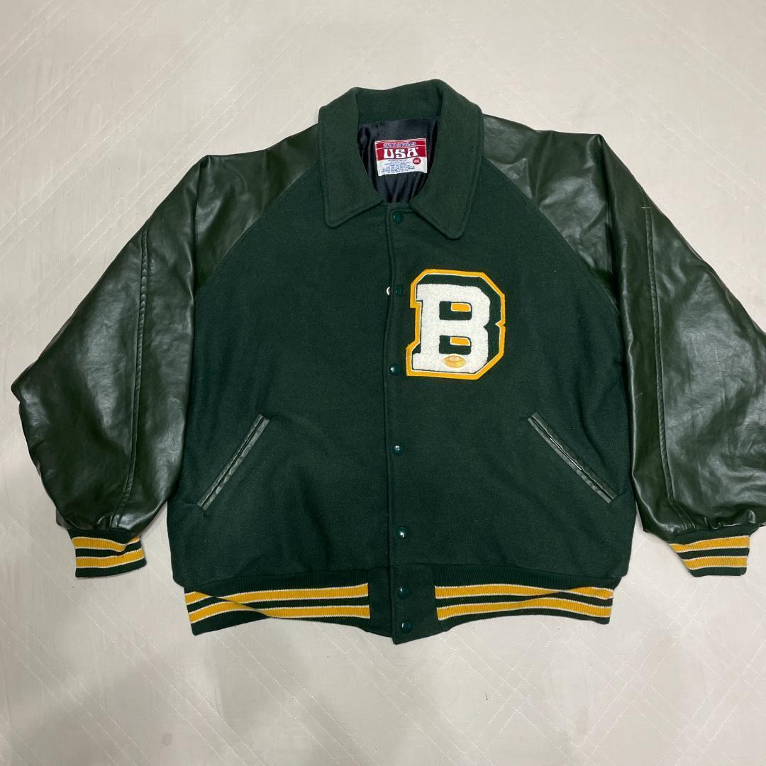 USA awards USA レザー アワードジャケット スタジャン XXL