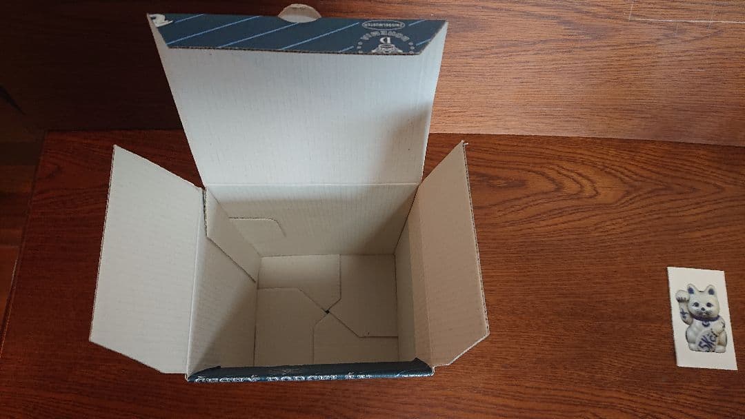 BOHEMIA Blue Onion ボヘミア ブルーオニオン 招き猫 貯金箱