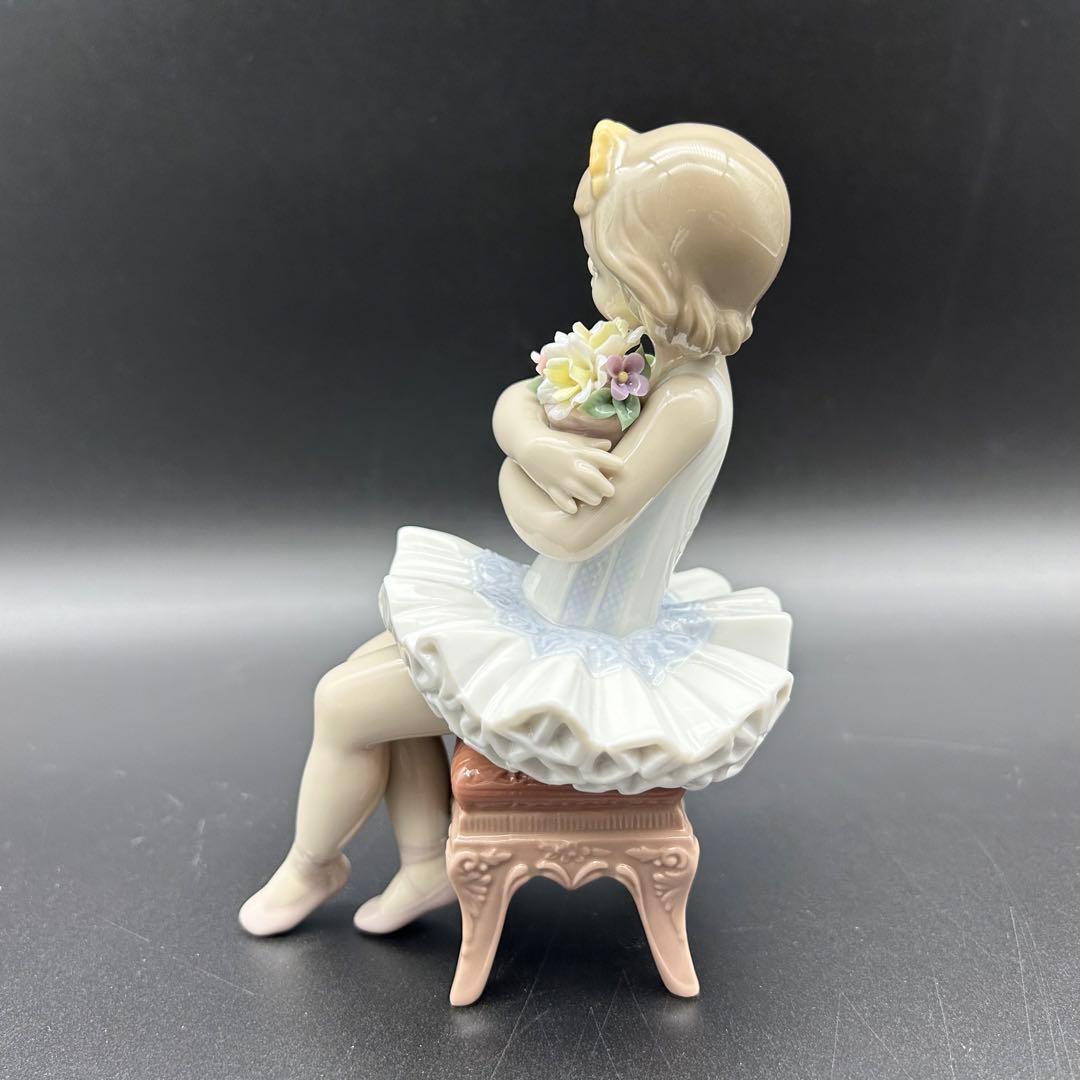 【未使用級】リヤドロ　初めての舞台　6763 置物　フラワー　花　バレエ