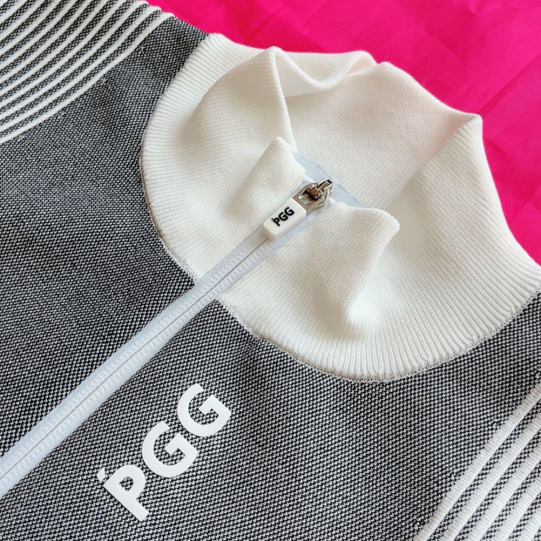 美品　PGG　パーリーゲイツ　近年　セットアップ　ジャケット　ストライプ