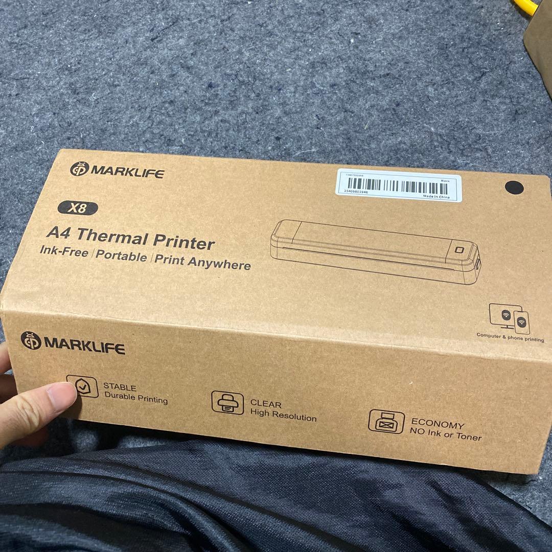 【Marklife X8】ポータブル インクレス プリンターサーマルプリンタ
