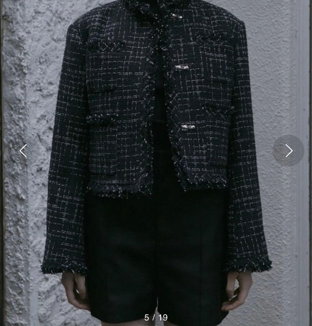 LECIELBLEU Lustro Tweed Jacket ルシェルブルー