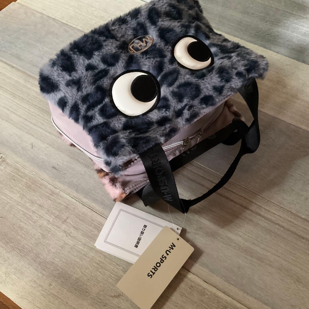 新品M.U SPORTS ヒョウ柄ファーカート保温バッグ