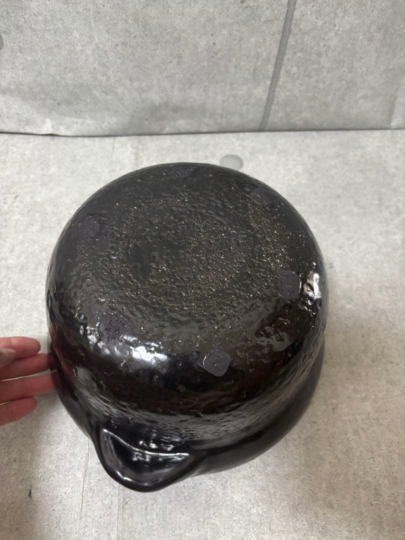 雲井窯 御飯鍋 黒楽 土鍋　5合炊き