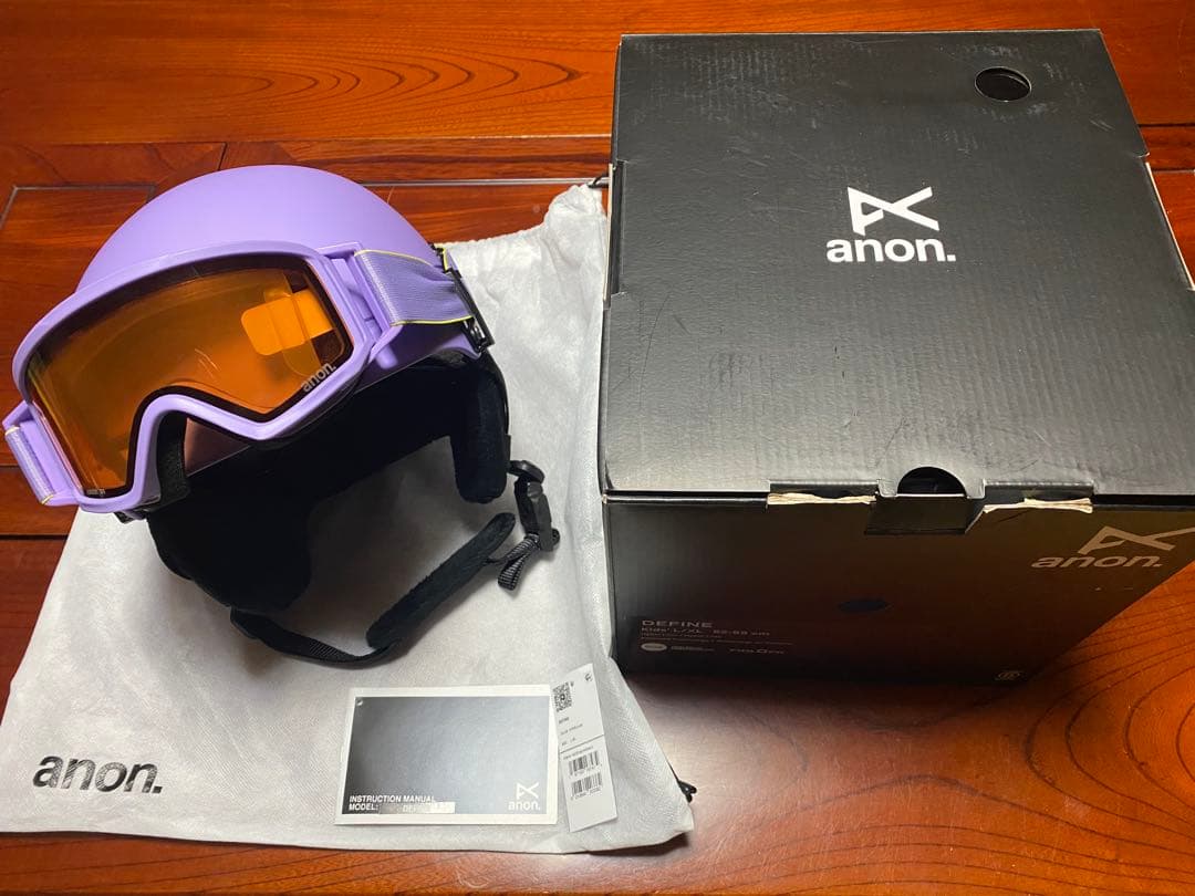 週末値下げ 試着品anon DEFINE kids ヘルメット 52-55cm