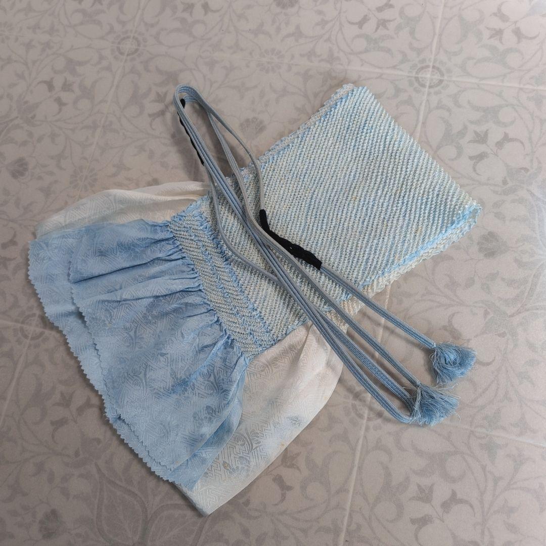 色無地　着物　フルセット　正絹　グレー　帯渦巻き　D2