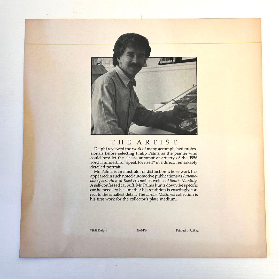1956 T-BIRD 限定プレート Philip Palma作 米国製
