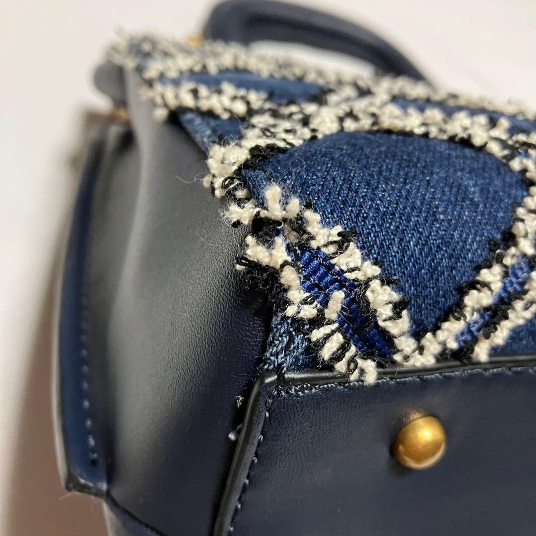 【未使用】ゲス GUESS デニム　ショルダーバッグ ハンドバッグ　2way