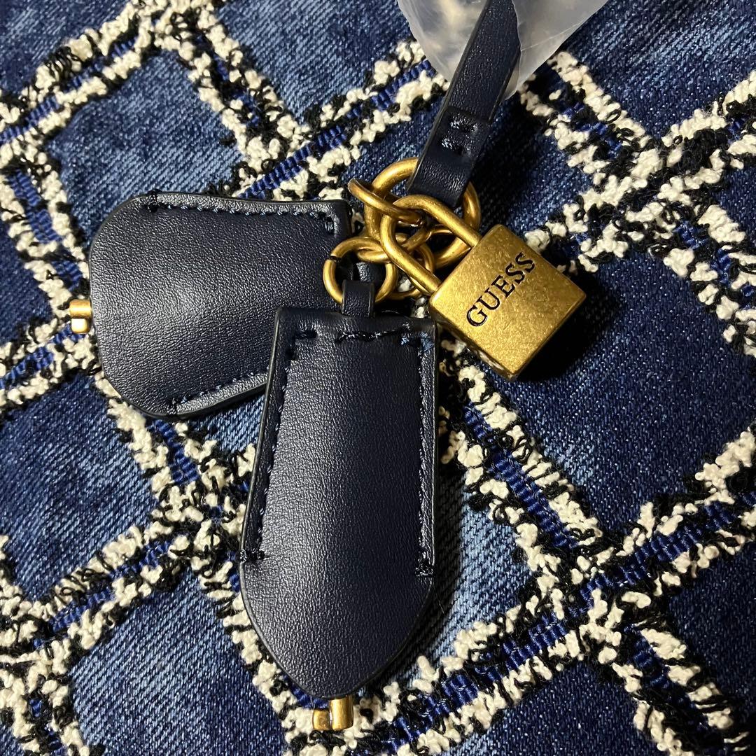 【未使用】ゲス GUESS デニム　ショルダーバッグ ハンドバッグ　2way