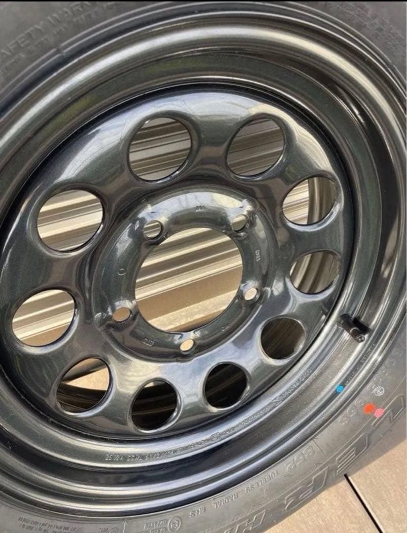 ブリヂストン デューラー15インチ タイヤ・ホイールセットJＣ74ノマド新車外し