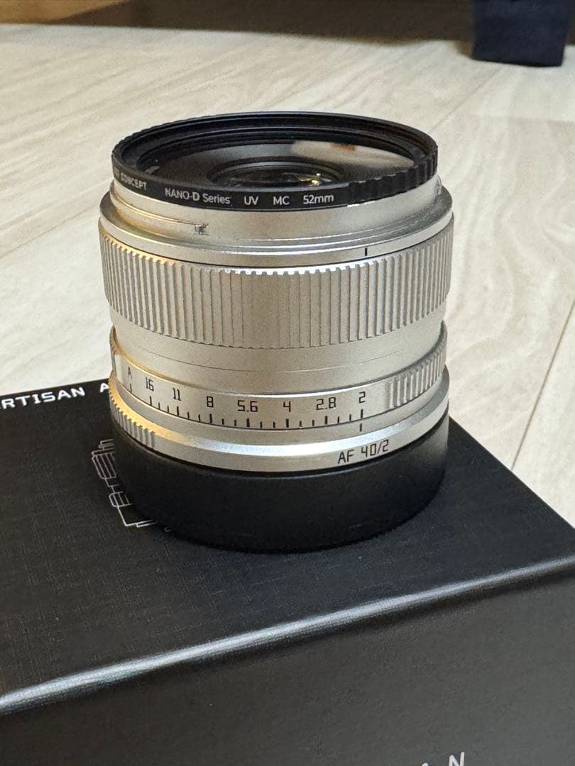 【ほぼ新品】TTARTISAN AF 40mm F2 シルバー　Lマウント