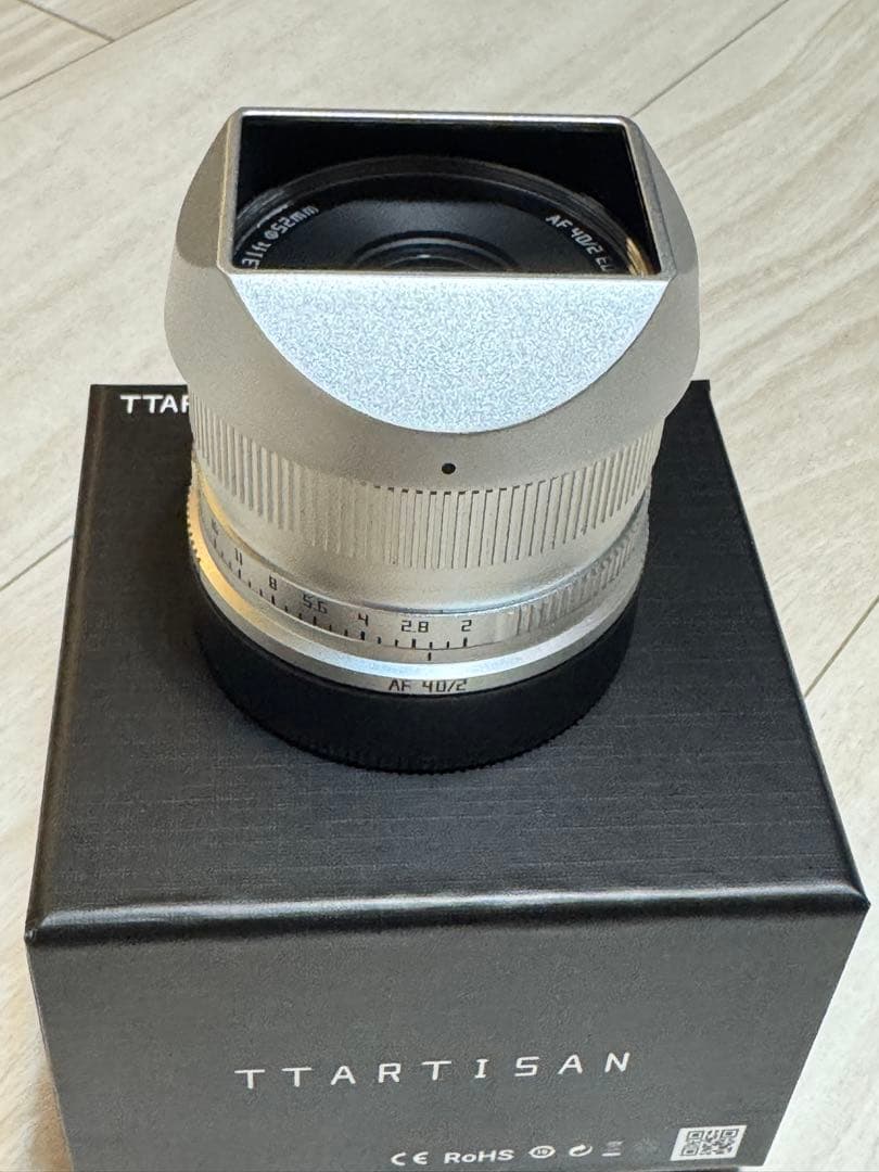 【ほぼ新品】TTARTISAN AF 40mm F2 シルバー　Lマウント