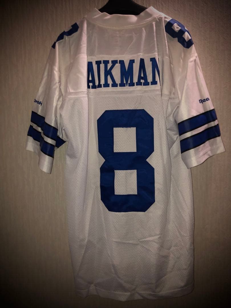 NFL アメフト AIKMAN 8 ホワイト シャツ