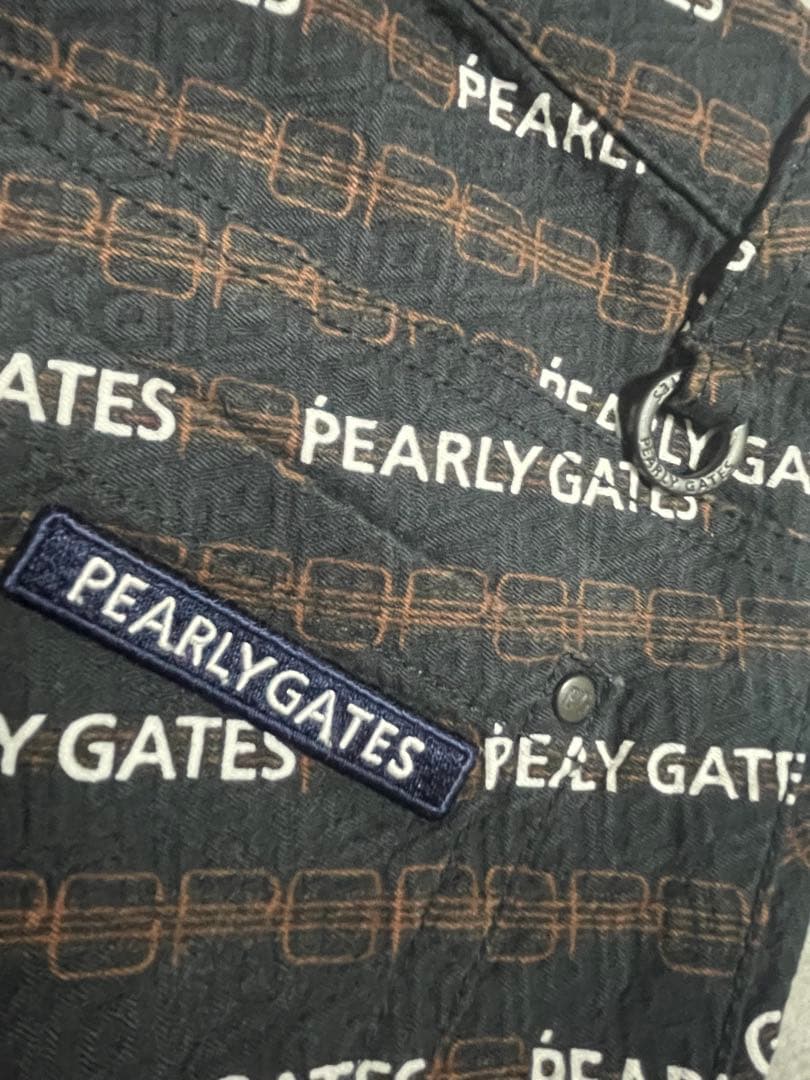 美品！！PEARLY GATES ロゴプリントスカート ブラック