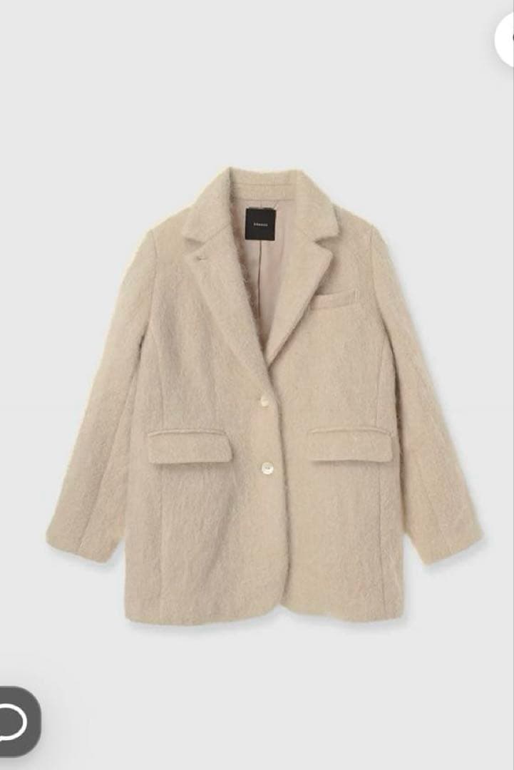 ánuans モヘアシャギーテーラードジャケット