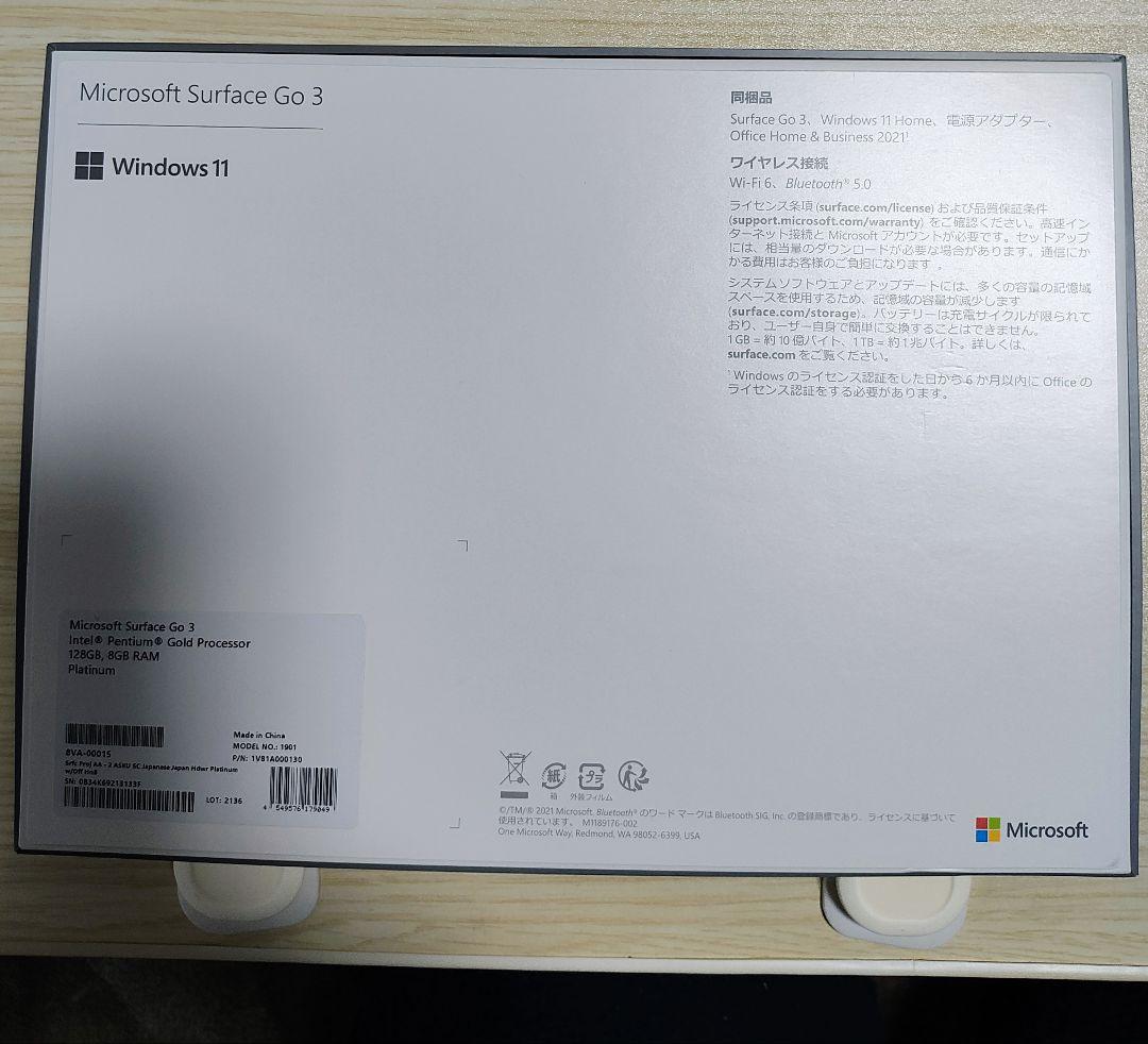 Windowsタブレット本体 Microsoft Surface Go 3