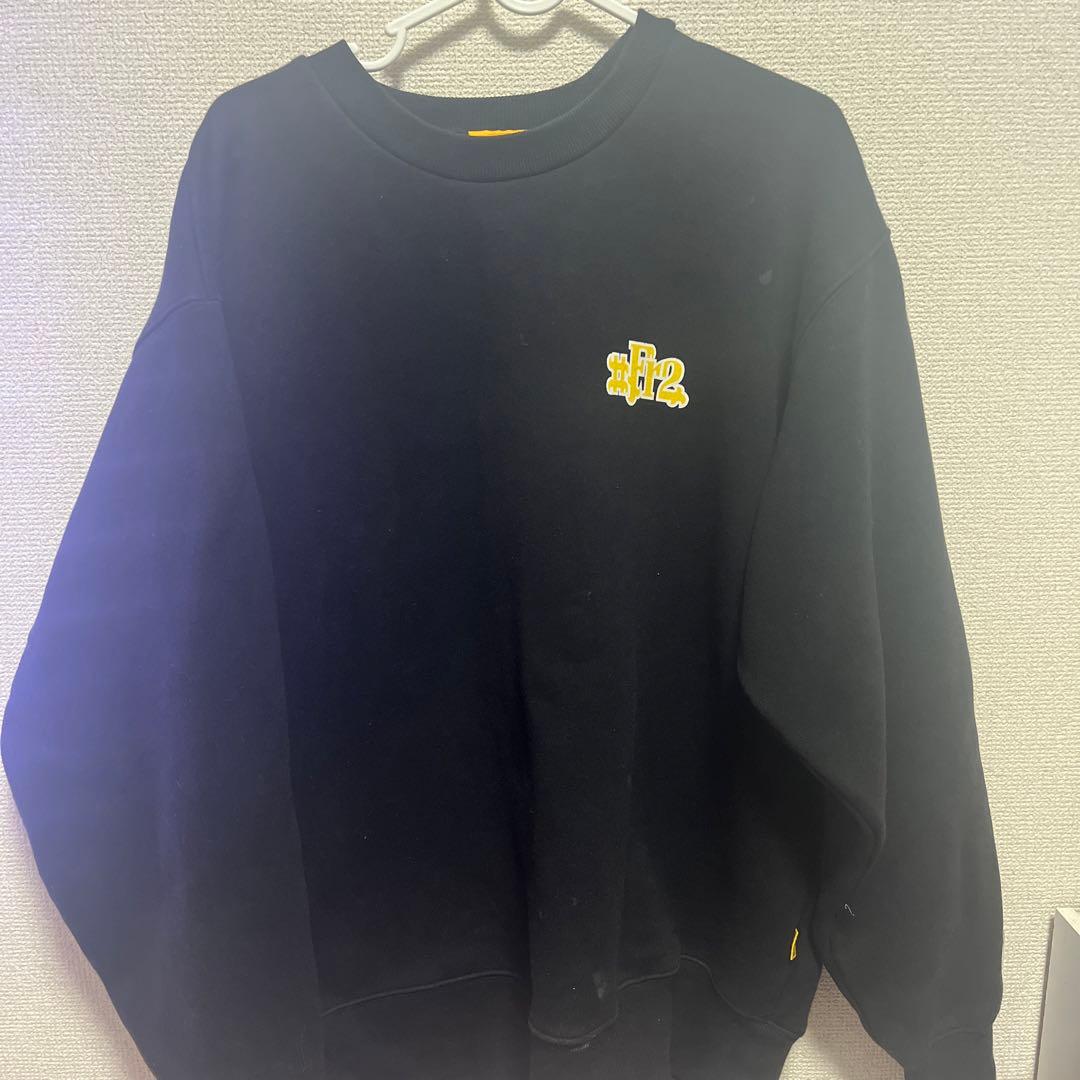 FR2 黒スウェットシャツ ウサギロゴ