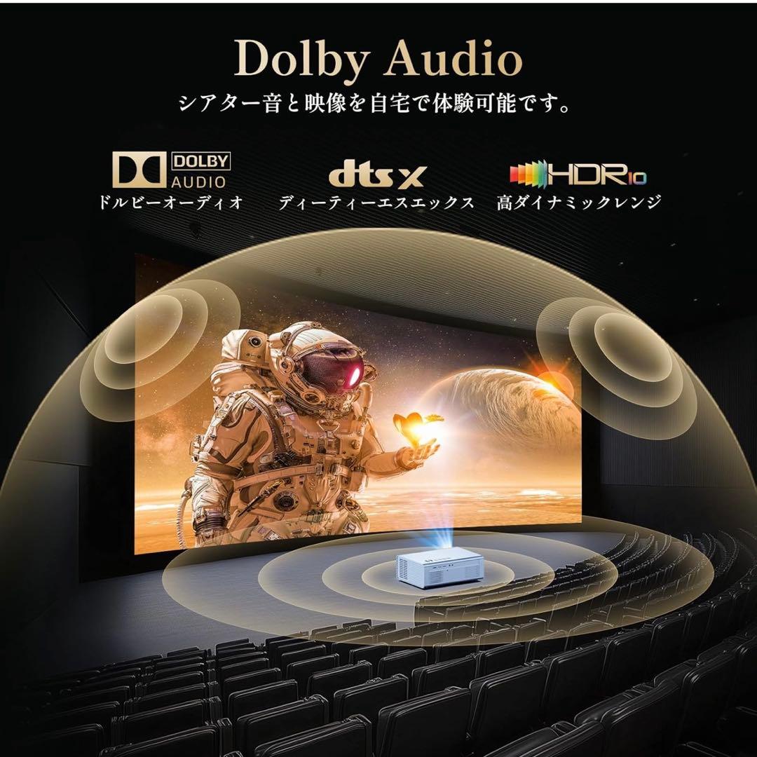 プロジェクター 家庭用 Netflix・Dolby 搭載 iSinbox 4K