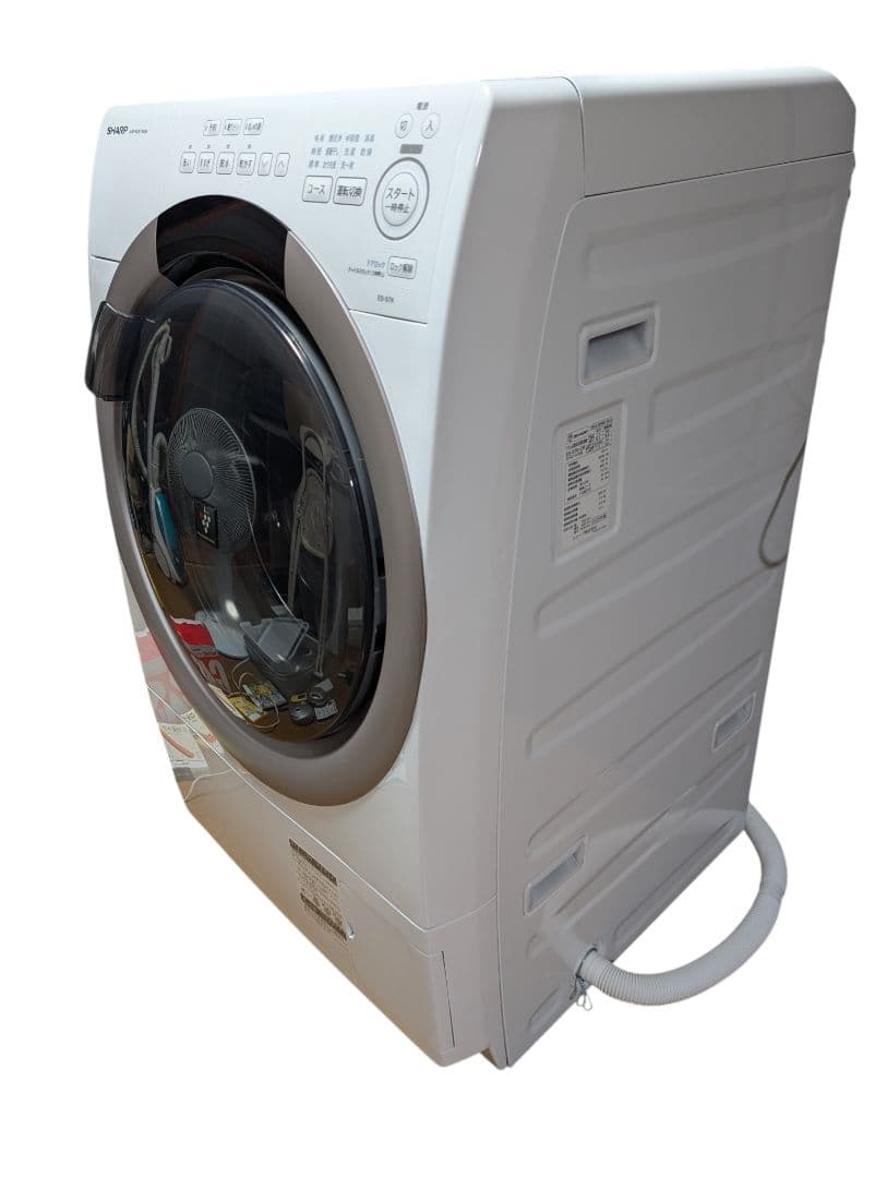 ​2025年製 SHARP ドラム式洗濯機 ES-S7K-CR 7kg 乾燥機
