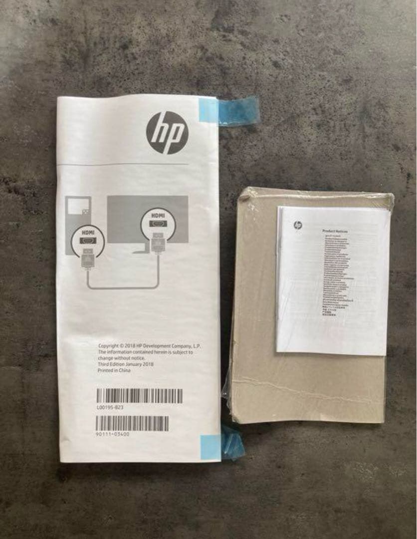 【中古】モニター　HPヒューレッドパッカード　箱つき　27yh PC IPS
