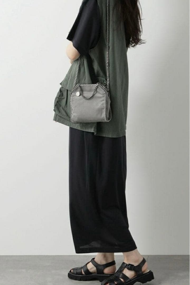 STELLA McCARTNEY ファラベラタイニー　グレー ショルダーバッグ