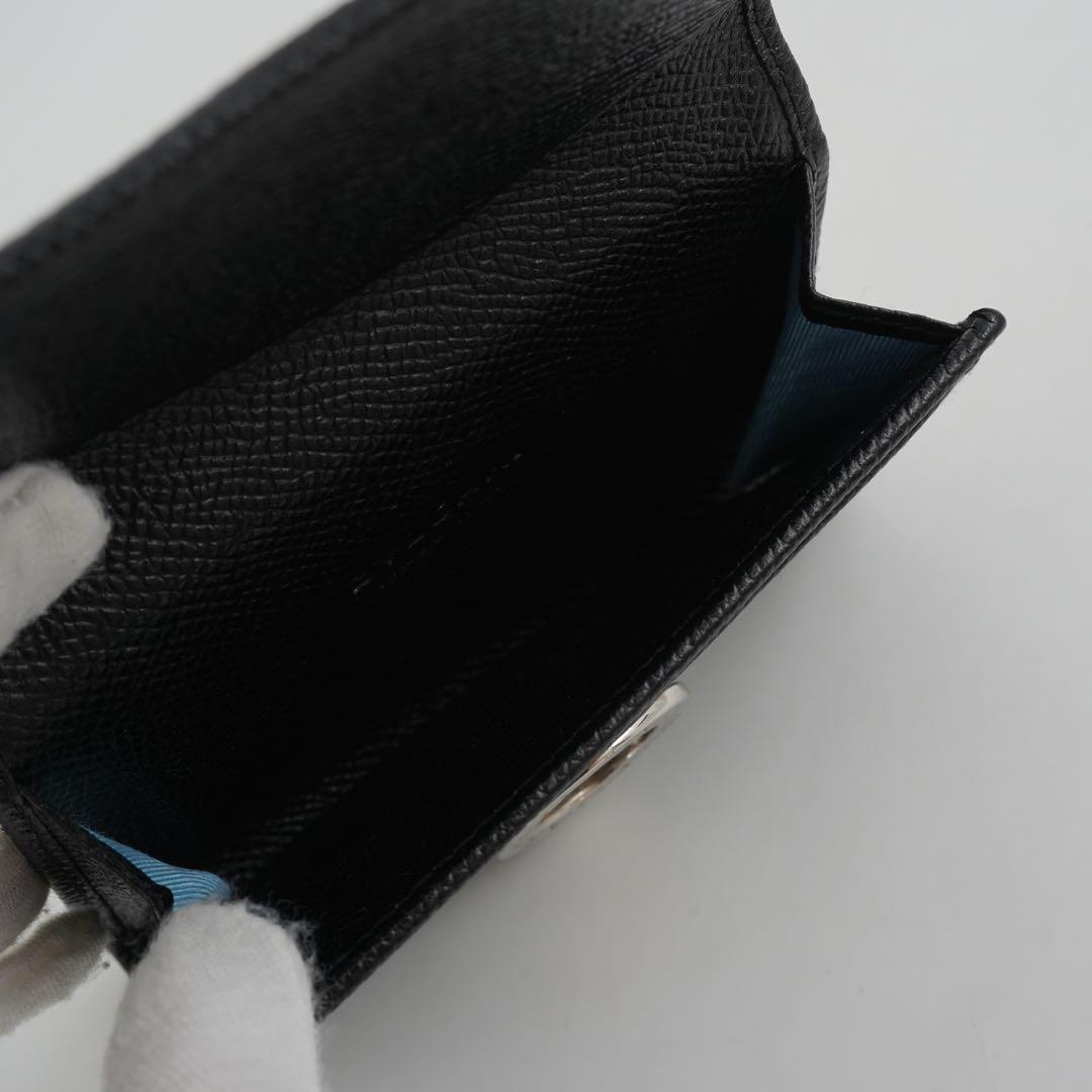 ✨未使用に近い✨　ブルガリ　カードケース　名刺入れ　本革　レザー　ビジネス　黒